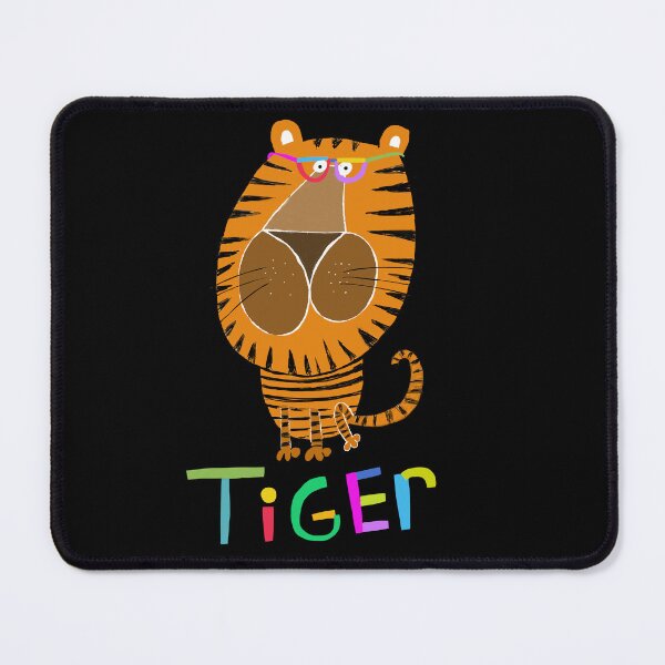 Item preview, Colourful Tiger Illustration With Text By Artist Carla Daly designed and sold by Carla Daly.