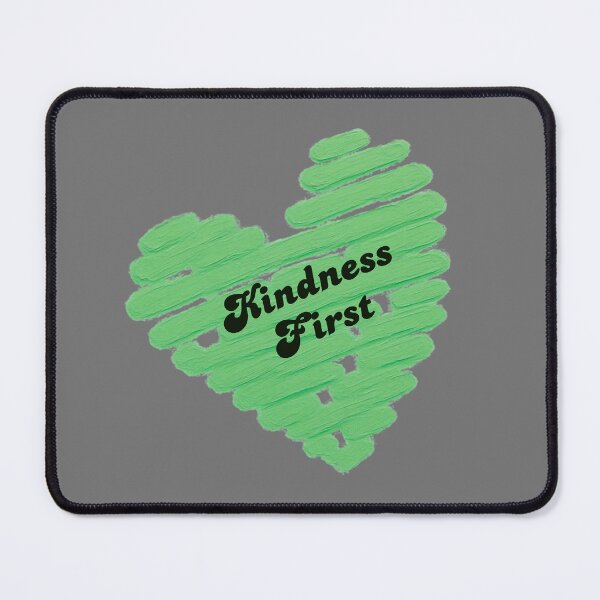 Item preview, Kindness First Green Heart | Positive Quote | Retro Inspirational Kindness Design designed and sold by VariusDesigns.