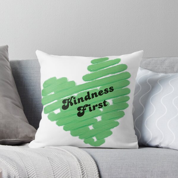 Item preview, Kindness First Green Heart | Positive Quote | Retro Inspirational Kindness Design designed and sold by VariusDesigns.