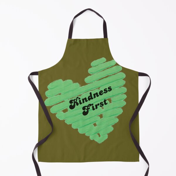 Item preview, Kindness First Green Heart | Positive Quote | Retro Inspirational Kindness Design designed and sold by VariusDesigns.