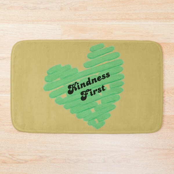 Item preview, Kindness First Green Heart | Positive Quote | Retro Inspirational Kindness Design designed and sold by VariusDesigns.