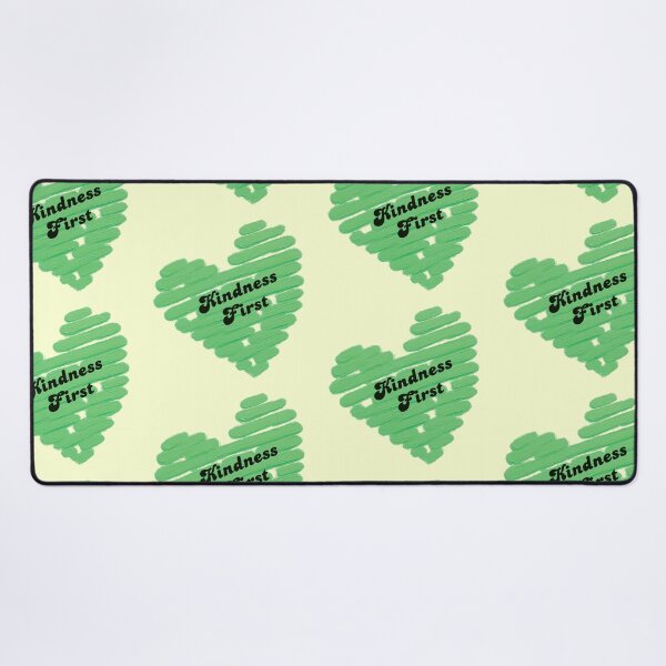 Item preview, Kindness First Green Heart | Positive Quote | Retro Inspirational Kindness Design designed and sold by VariusDesigns.