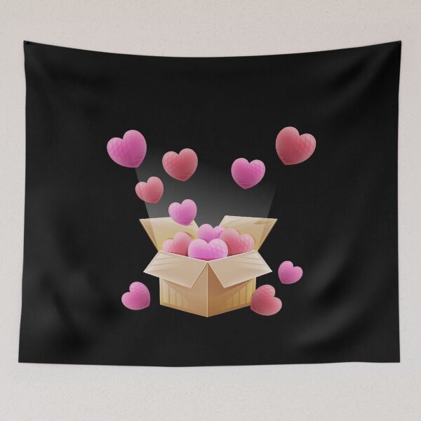 Item preview, 3D Pop Open Box Floating Hearts designed and sold by Lexkon Liu's art.