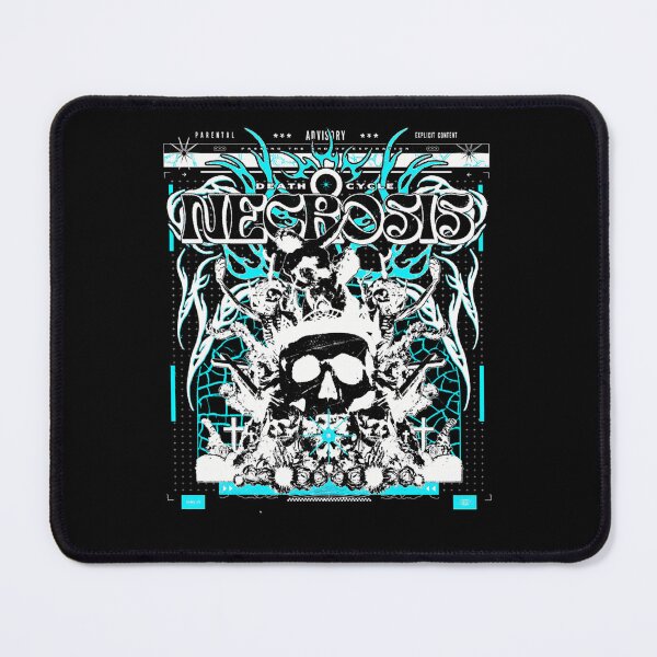 Item preview, Intricate Blue and White Hardcore Metal Skull designed and sold by MarwanHr18.