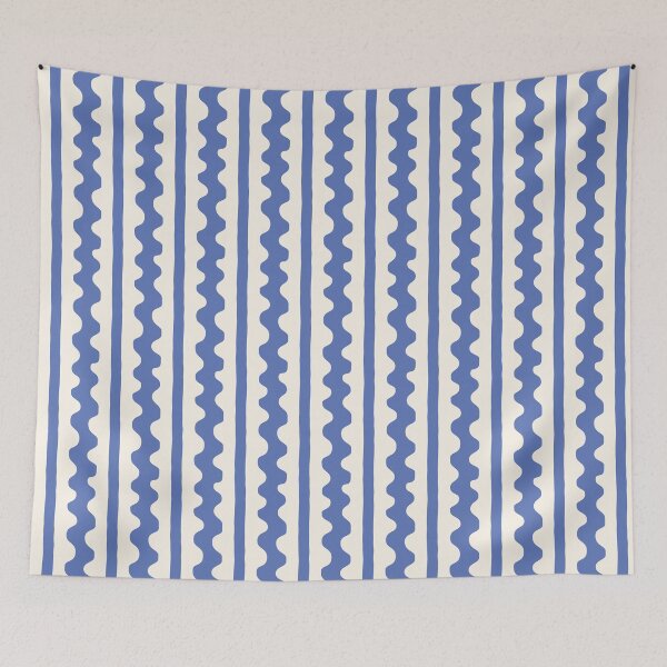 Item preview, Wavy Stripes Blue 2 designed and sold by StudioNewLayer.