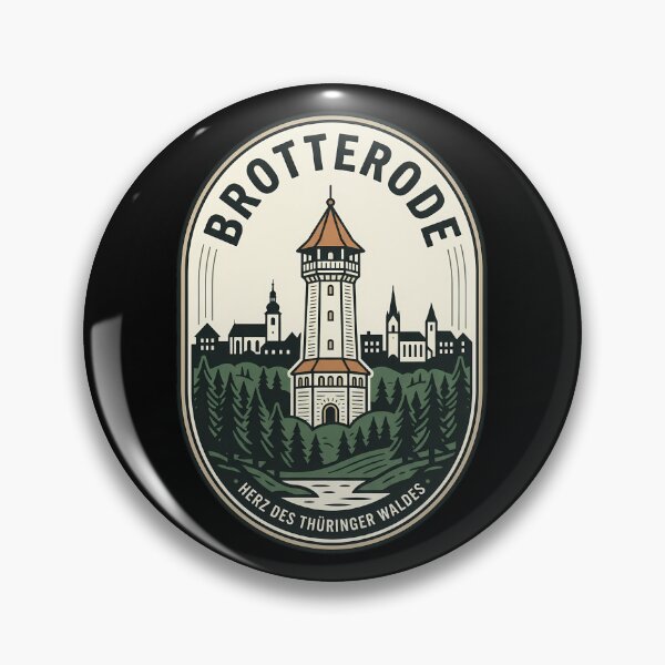 Item preview, Brotterode Thuringian Forest Vintage Travel Emblem designed and sold by k3rstman1.