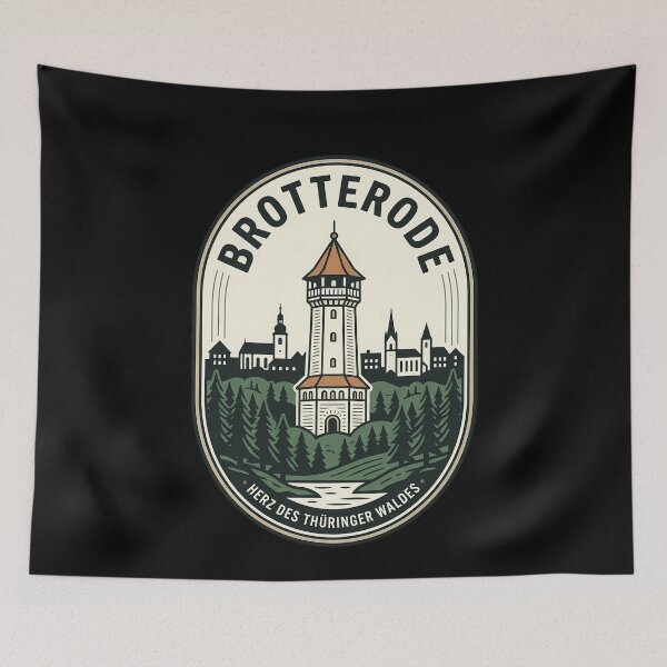 Item preview, Brotterode Thuringian Forest Vintage Travel Emblem designed and sold by k3rstman1.