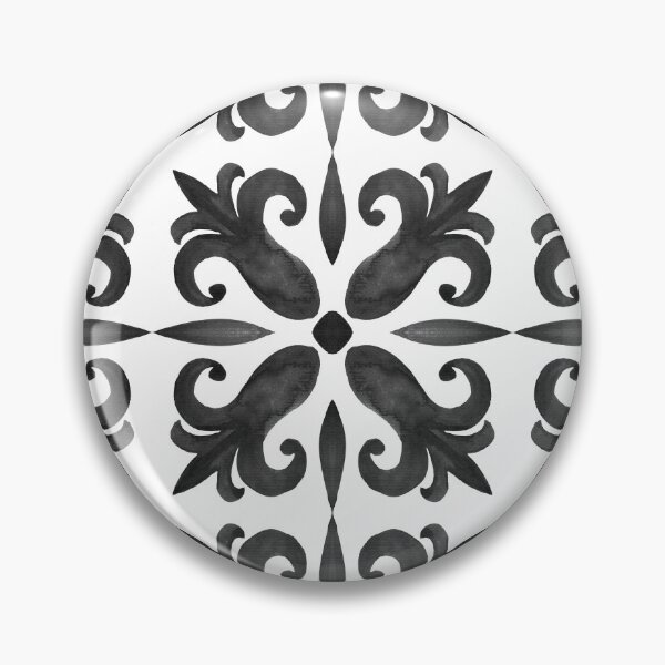 Item preview, Black Floral Pattern designed and sold by reanacreations.