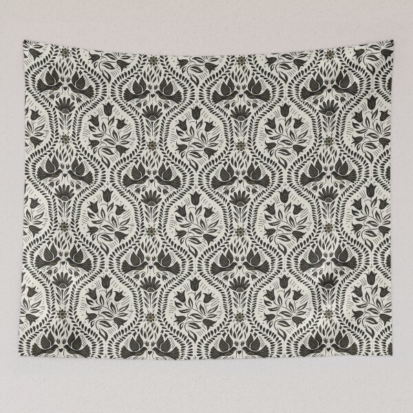 Item preview, Lithiuanian Ethnic Traditional Scandinavian Folk Birds Ivory Black designed and sold by RenattaZare.
