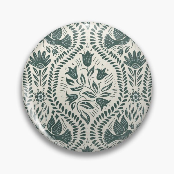 Item preview, Lithiuanian Ethnic Traditional Scandinavian Folk Birds Teal designed and sold by RenattaZare.