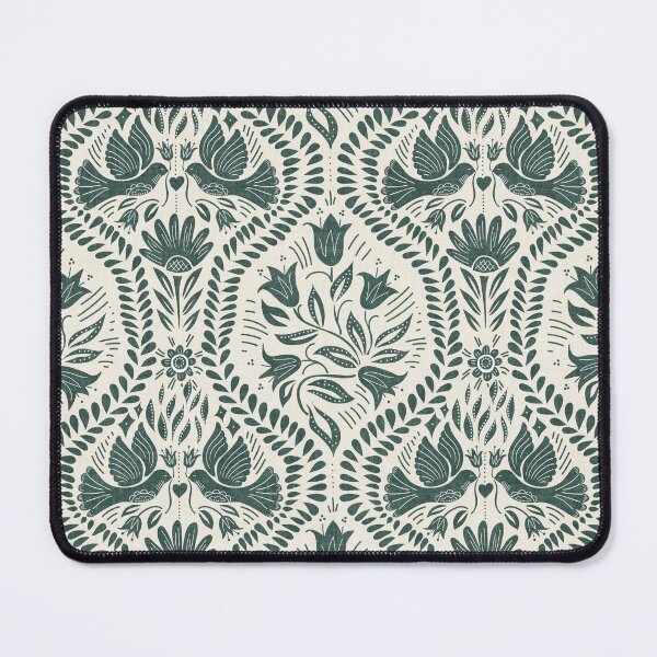 Item preview, Lithiuanian Ethnic Traditional Scandinavian Folk Birds Teal designed and sold by RenattaZare.