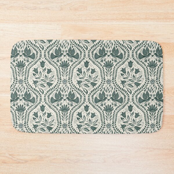 Item preview, Lithiuanian Ethnic Traditional Scandinavian Folk Birds Teal designed and sold by RenattaZare.