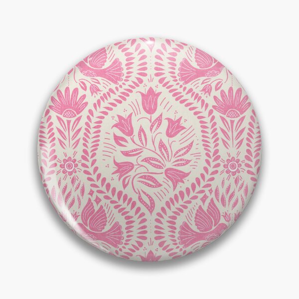 Item preview, Lithiuanian Ethnic Traditional Scandinavian Folk Birds Blush Pink designed and sold by RenattaZare.