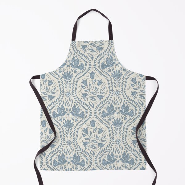 Item preview, Lithiuanian Ethnic Traditional Scandinavian Folk Birds Dusty Blue designed and sold by RenattaZare.