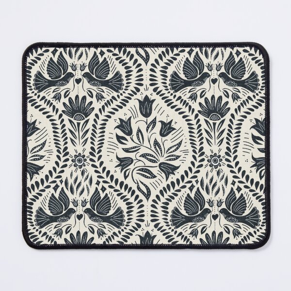 Item preview, Lithiuanian Ethnic Traditional Scandinavian Folk Birds Midnight Navy designed and sold by RenattaZare.