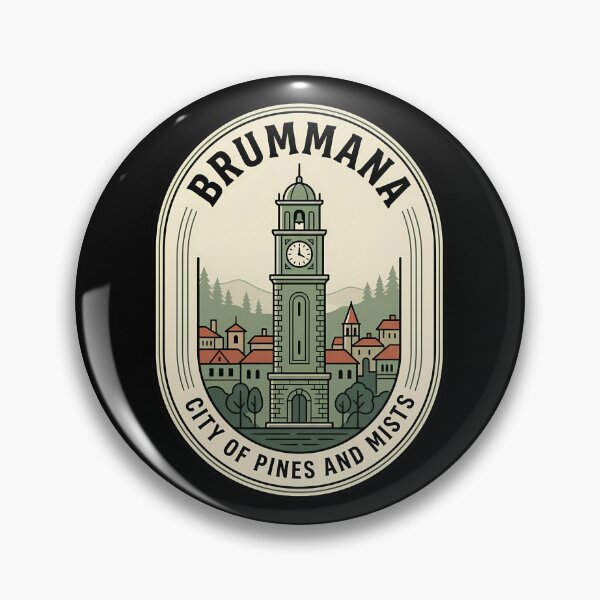 Item preview, Brummana Lebanon Vintage Travel Emblem City of Pines designed and sold by k3rstman1.