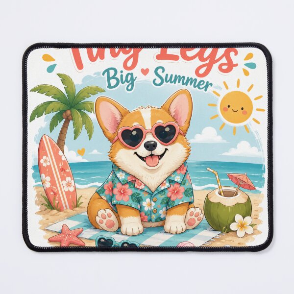 Item preview, Cute Corgi Tiny Legs Holiday Kawaii Sticker designed and sold by TinyLegs.
