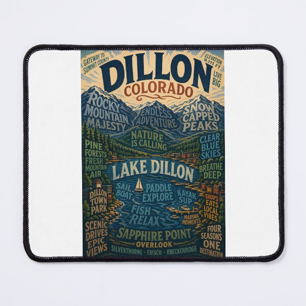 Item preview, Dillon Colorado Lake Dillon Rocky Mountains Sapphire Point and Summit County designed and sold by Places On Earth.