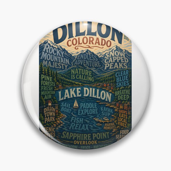 Item preview, Dillon Colorado Lake Dillon Rocky Mountains Sapphire Point and Summit County designed and sold by Places On Earth.