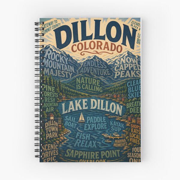 Item preview, Dillon Colorado Lake Dillon Rocky Mountains Sapphire Point and Summit County designed and sold by Places On Earth.