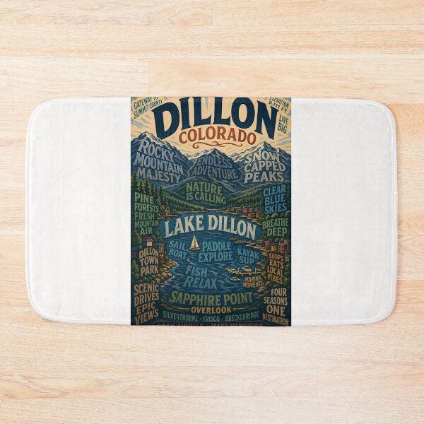 Item preview, Dillon, Colorado. Lago Dillon. Montañas Rocosas. Sapphire Point y el condado de Summit. designed and sold by Places On Earth.