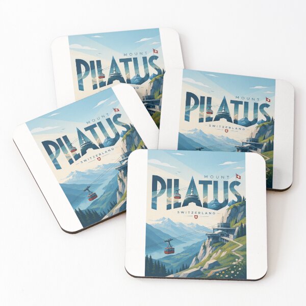 Item preview, Mount Pilatus Switzerland with Lucerne Cable Cars and Lake Lucerne Alpine Peaks designed and sold by Places On Earth.