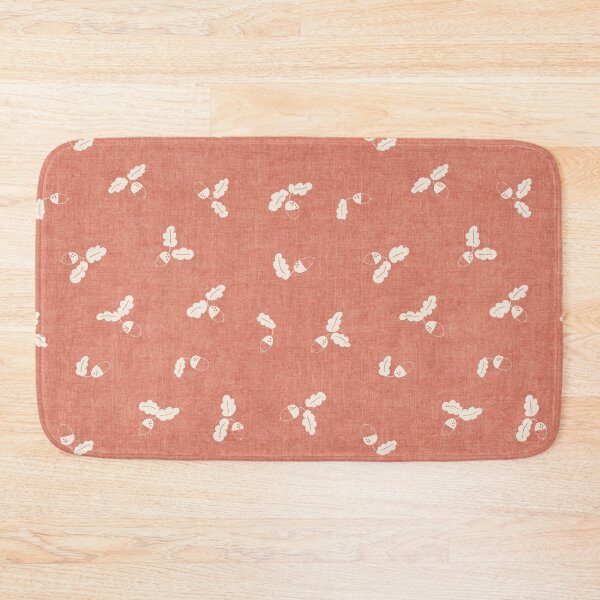 Item preview, minimal tossed acorn oak leaves scandinavian japandi autumn blush pink designed and sold by RenattaZare.