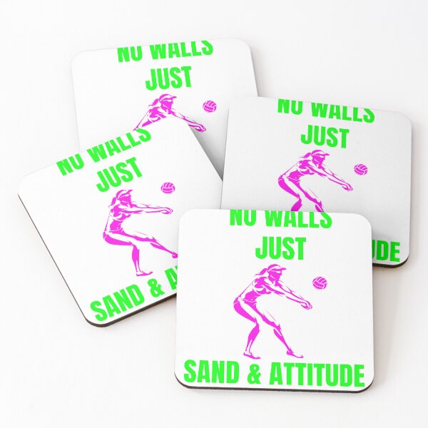 Item preview, Women Beach Volley T-Shirt - No Walls Just Sand and Attitude designed and sold by Ink-Action Italia.