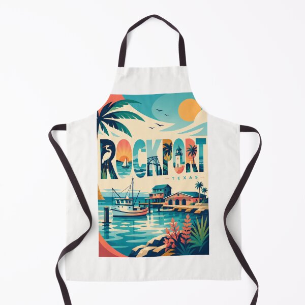 Item preview, Rockport Texas Coastal Harbor with Fulton Mansion Aransas Bay and Lighthouse designed and sold by Places On Earth.