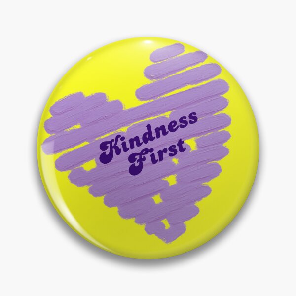 Item preview, Kindness First Lavender Heart | Positive Quote | Cute Retro Inspirational Design designed and sold by VariusDesigns.