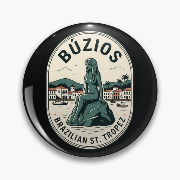 Item preview, Buzios Brazil Vintage Travel Emblem Coastal Retro designed and sold by k3rstman1.
