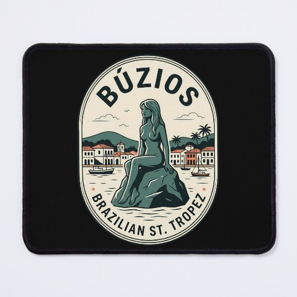 Item preview, Buzios Brazil Vintage Travel Emblem Coastal Retro designed and sold by k3rstman1.