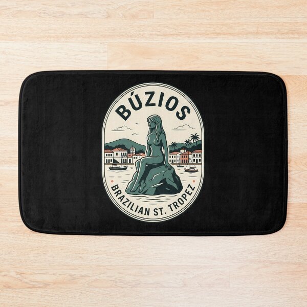Item preview, Buzios Brazil Vintage Travel Emblem Coastal Retro designed and sold by k3rstman1.