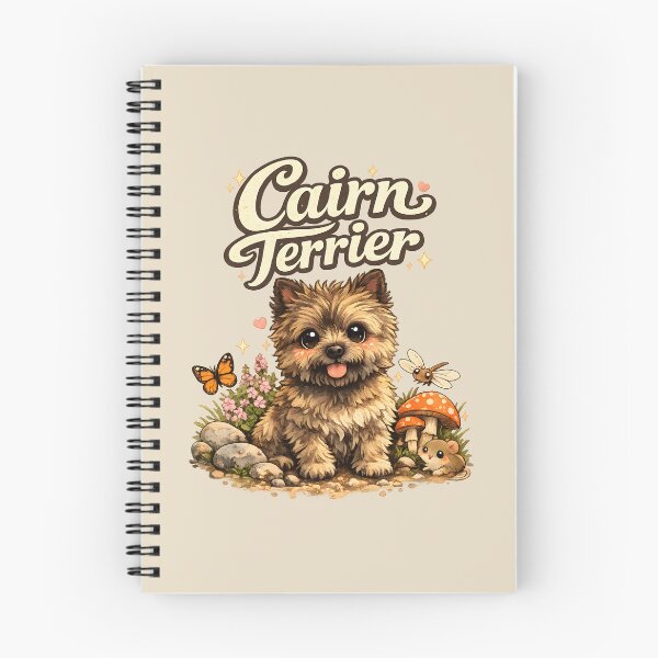 Item preview, Cairn Terrier Woodland Friends | Cute Vintage Dog Lover Design designed and sold by blankTeeShirt.