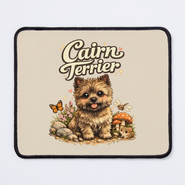 Item preview, Cairn Terrier Woodland Friends | Cute Vintage Dog Lover Design designed and sold by blankTeeShirt.