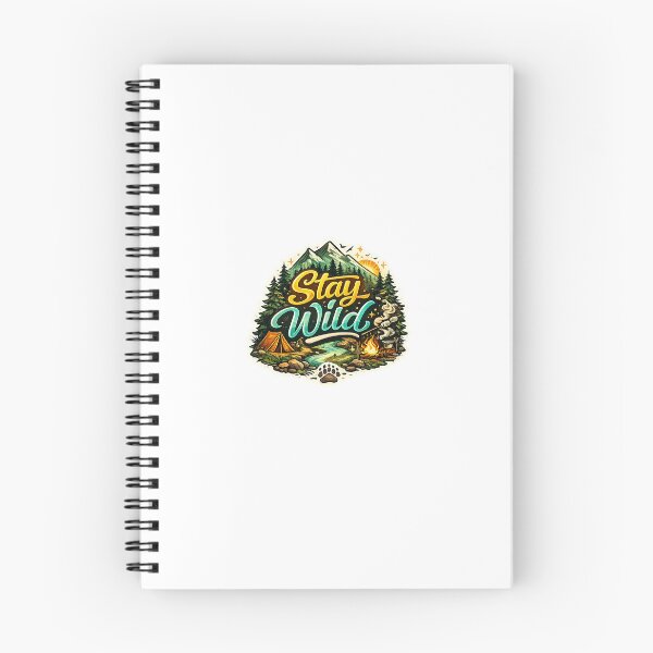 Item preview, Stay Wild – Adventure & Nature Typography Sticker designed and sold by Creative-Nest Pixel.