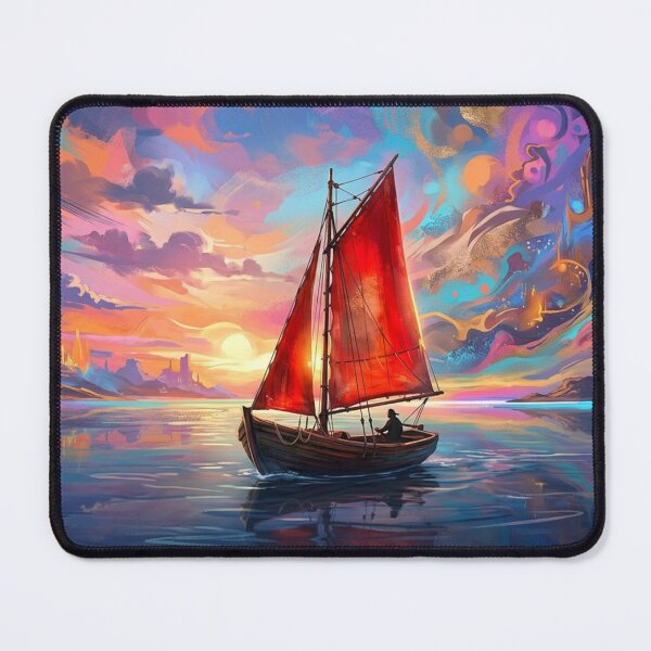 Item preview, Sailing boat in a dream landscape designed and sold by Sigtrix.