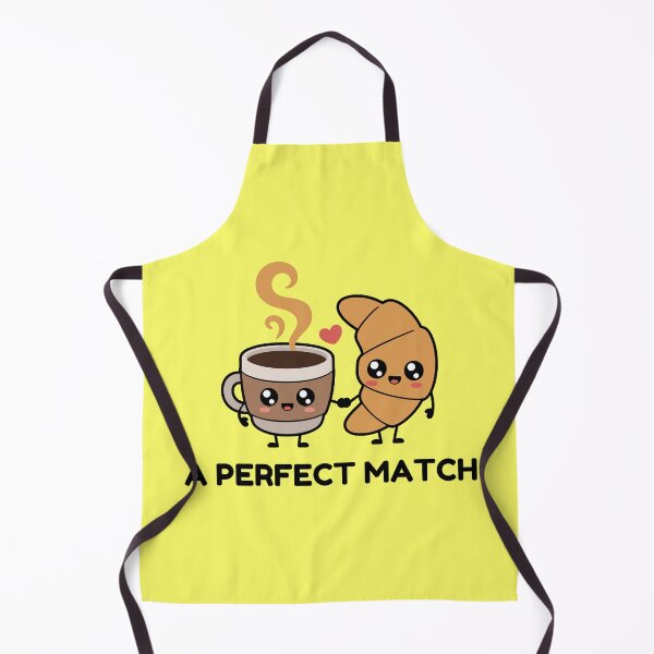 Item preview, Funny Coffee and Croissant Perfect Match Cute Kawaii Sticker designed and sold by Frafri92.
