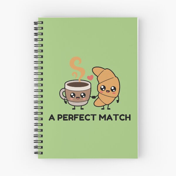Item preview, Funny Coffee and Croissant Perfect Match Cute Kawaii Sticker designed and sold by Frafri92.