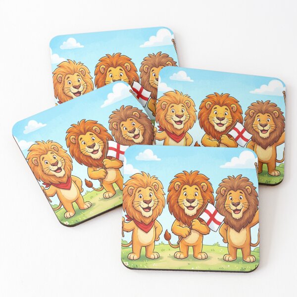 Item preview, 3 Lions and English Flag Football's Coming Home designed and sold by Barbara Burgess.