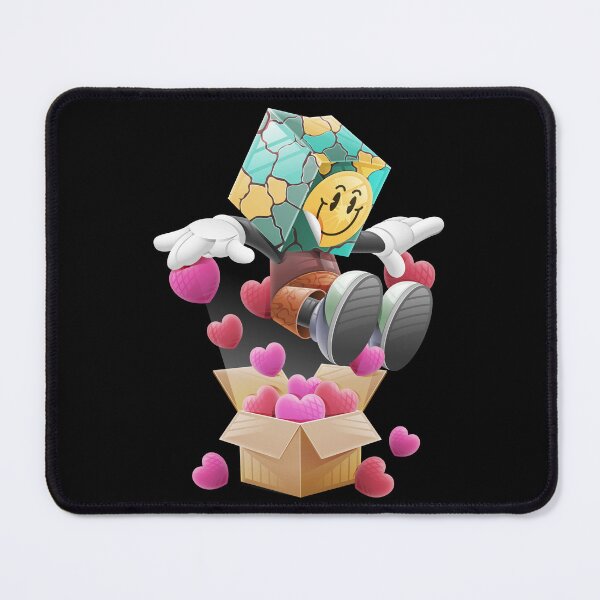 Item preview, Cartoon Bag Head Character Jumping Hearts Box designed and sold by Lexkon Liu's art.