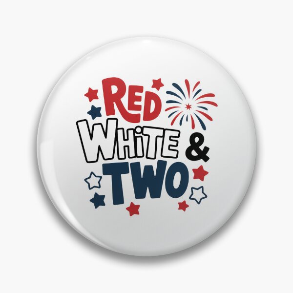 Item preview, Red White & Two 2nd Birthday 4th Of July designed and sold by sailorjessiArt.