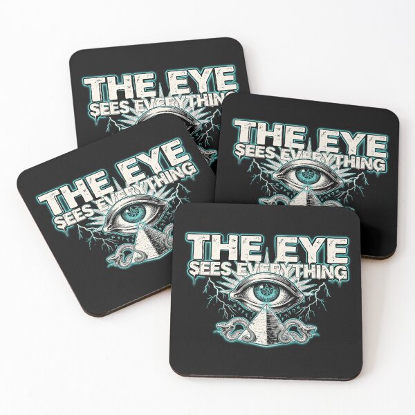 Item preview, The Eye Sees Everything, Illuminati Pyramid Occult Vintage Horror designed and sold by CryptReel.