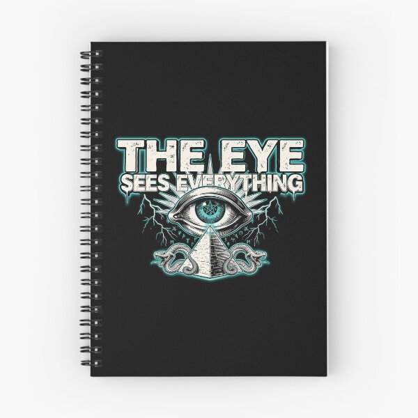 Item preview, The Eye Sees Everything, Illuminati Pyramid Occult Vintage Horror designed and sold by CryptReel.