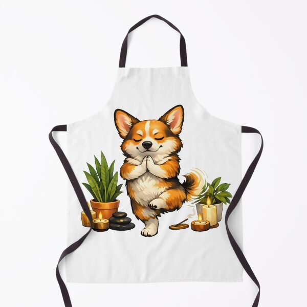 Item preview, Zen Corgi Yoga Balance – Premium Cute Dog Meditation Illustration designed and sold by builtforyou.