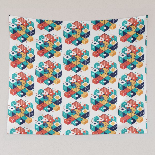 Item preview, Missing Puzzle Pieces Hiding Place Art designed and sold by Wintorque.