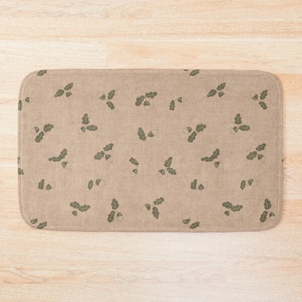 Item preview, minimal tossed acorn oak leaves scandinavian japandi autumn Light Clay & Sage designed and sold by RenattaZare.
