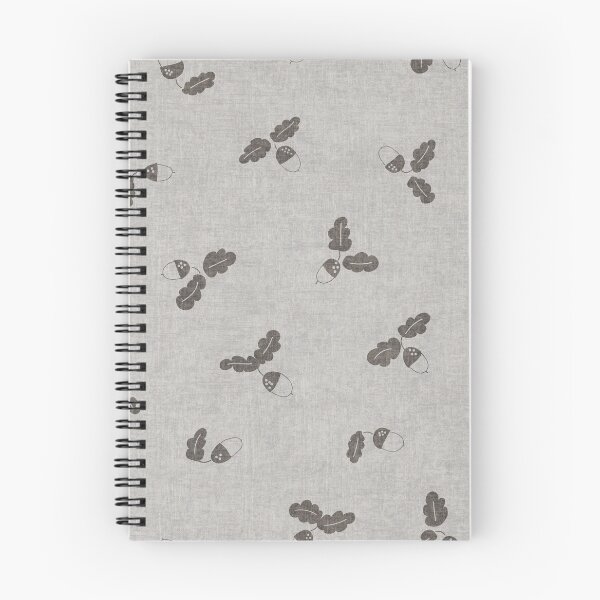 Item preview, minimal tossed acorn oak leaves scandinavian japandi autumn misty shore grey designed and sold by RenattaZare.