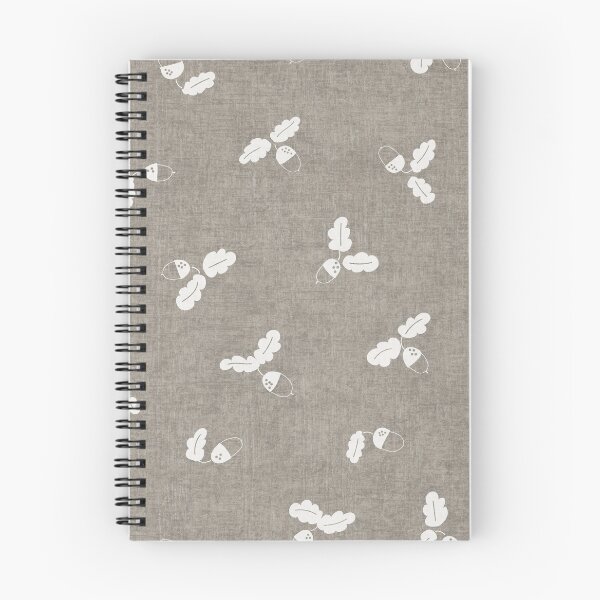 Item preview, minimal tossed acorn oak leaves scandinavian japandi autumn Moody Concrete Charcoal designed and sold by RenattaZare.
