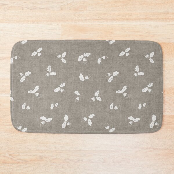 Item preview, minimal tossed acorn oak leaves scandinavian japandi autumn Moody Concrete Charcoal designed and sold by RenattaZare.
